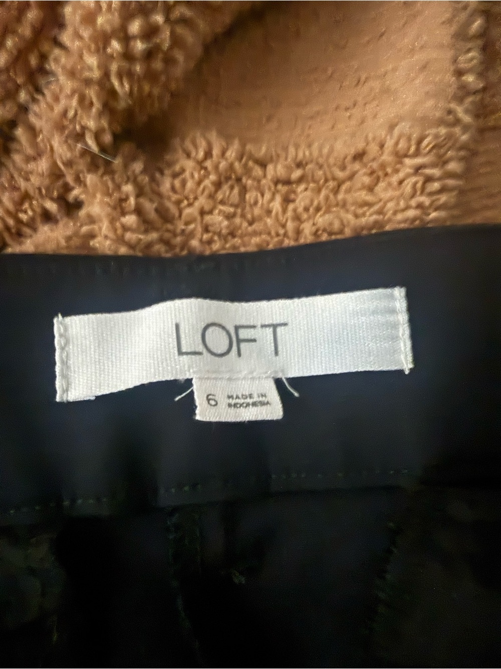 LOFT Kids Black Bottoms with Tan Lining